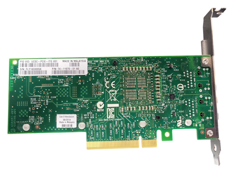 Cisco UCSC-PCIE-ITG 74-11070-01 Intel X540-T2 10GbE 2-Port Card Q_