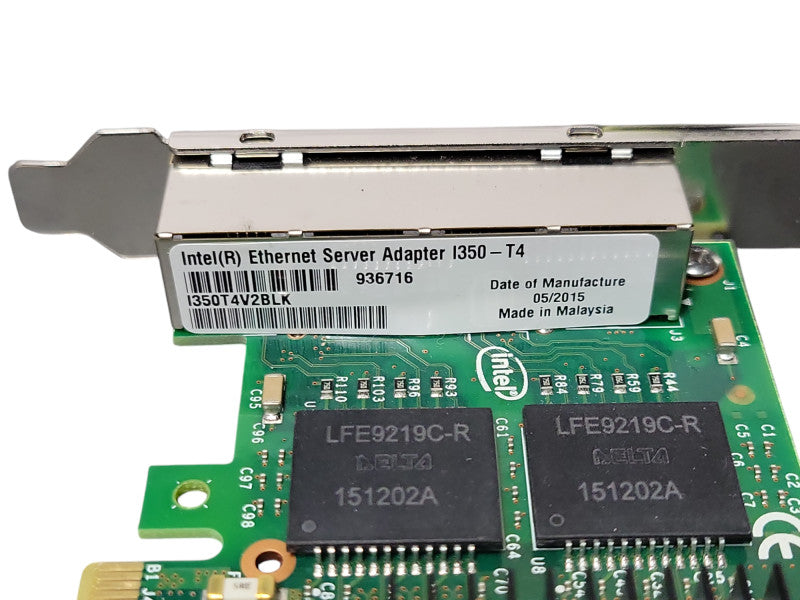 Intel Ethernet Server Adapter I350-T4 Quad-Port PCIe Network Card, FH Q_