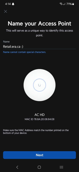 Ubiquiti UniFi AC High Density Wave2 Access Point | UAP-AC-HD