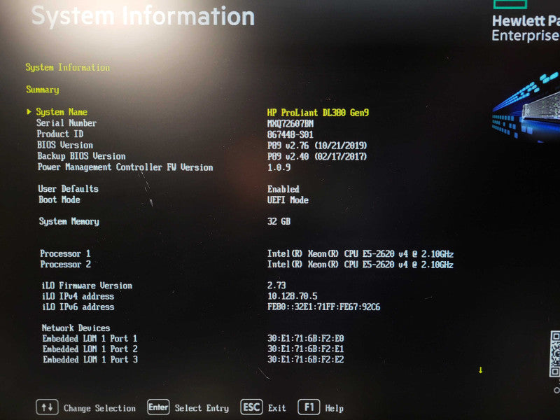 HP ProLiant DL380 Gen9 | 2x Xeon E5-2620 v4 | 32GB DDR4 | No HDD | P440ar | 2.5" $