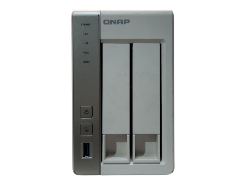QNAP TS-231P 2-Bay NAS, 12TB (2x 6TB 3.5" HDDs), No PWR
