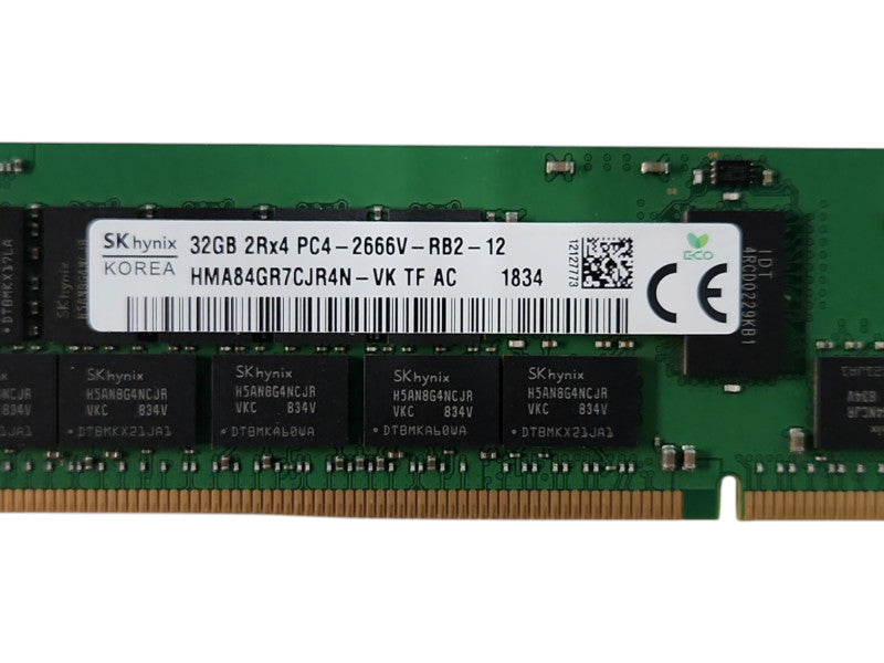 SK hynix 32GB 2Rx4 PC4-2666V-RB2, DDR4, Server Memory  Q!