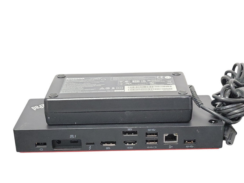 Lenovo ThinkPad Thunderbolt 4 Workstation Dock 40B0 w/ Power adapter, READ _