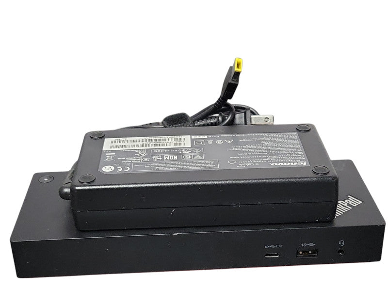 Lenovo ThinkPad Thunderbolt 4 Workstation Dock 40B0 w/ Power adapter, READ _