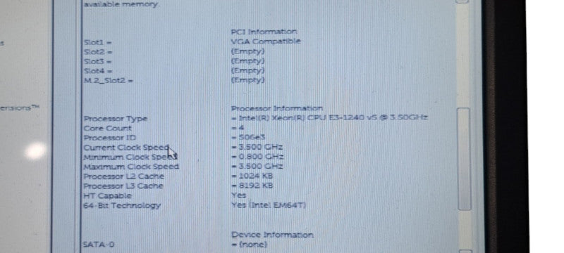 Dell Precision Tower 3620 Xeon E3-1240 v5 3.5GHz| Quadro P620 2GB
