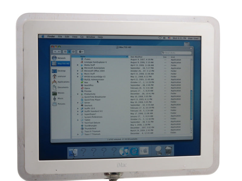 Vintage Apple iMac G4/700 Flat Panel 700 MHz PowerPC 7441 G4 -