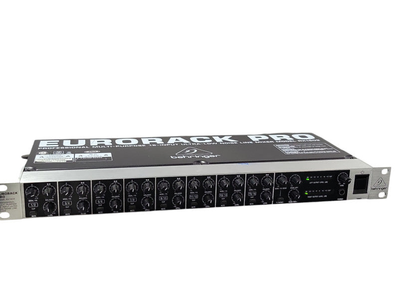 Behringer Eurorack Pro 16 Input Ultra Low Noise Line Mixer RX1602, READ _