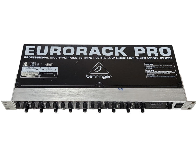 Behringer Eurorack Pro 16 Input Ultra Low Noise Line Mixer RX1602, READ _