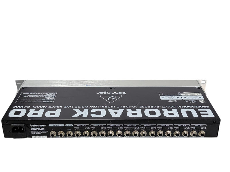 Behringer Eurorack Pro 16 Input Ultra Low Noise Line Mixer RX1602, READ _