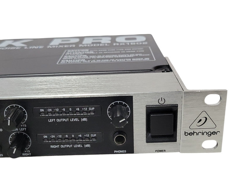 Behringer Eurorack Pro 16 Input Ultra Low Noise Line Mixer RX1602, READ _