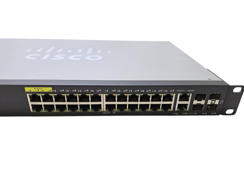Cisco SG350-28P-K9 V04 | 28-Port Gigabit PoE Managed Switch | 4x SFP