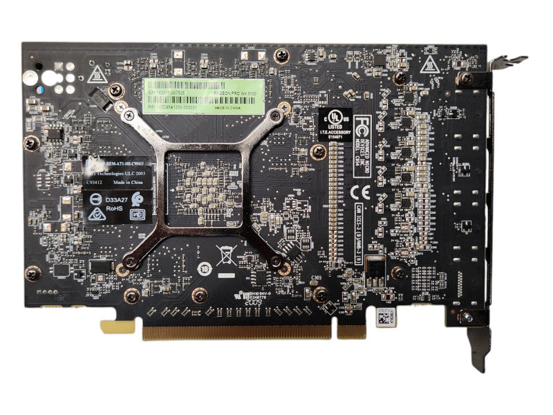 AMD Radeon PRO WX 5100 8GB GDDR5 PCIe x16 Graphics Card