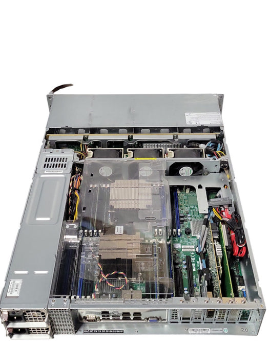 Supermicro X10DRi-T4+, 2x Xeon E5-2630v3 2.4GHz, 64GB RAM, AVAGO 3108, 2x PSU _