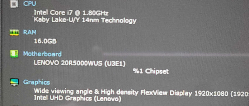 Lenovo ThinkPad L13 Yoga | i7-10510U| 16GB RAM | NO SSD FOR PARTS  Qβ BudLap
