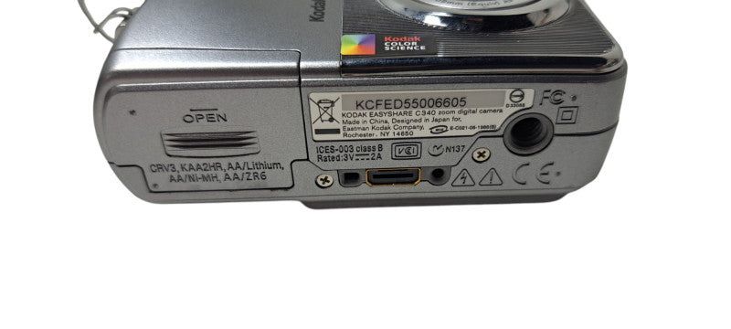 Kodak EasyShare C340 Silver 5.0MP Digital Camera
