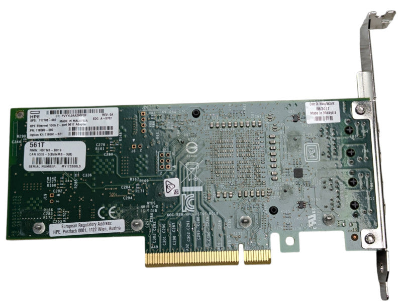 HPE Ethernet 10Gb 2-port RJ45 561T Adaptor 716589-002 Q-
