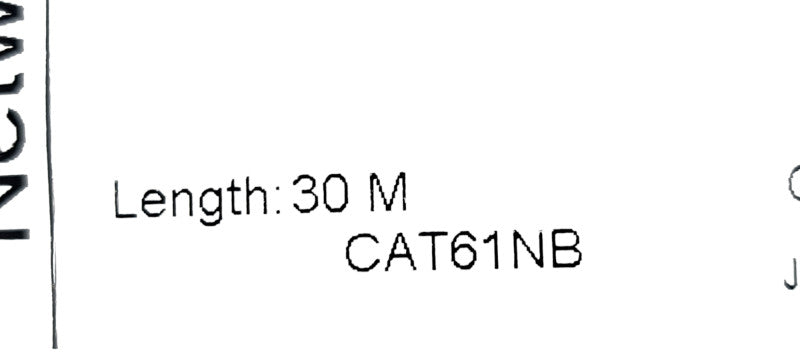 30m Cat6 1NB Ethernet Cable – Non-STP Q