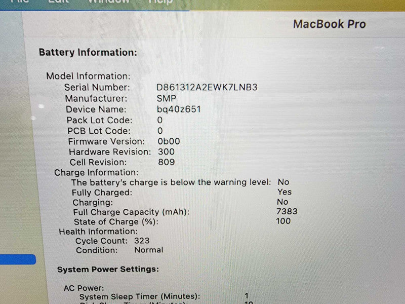Apple Macbook Pro 2019 16" 8-Core i9-9980HK @2.4GHz 32GB DDR4 1TB SSD 4GB GPU (