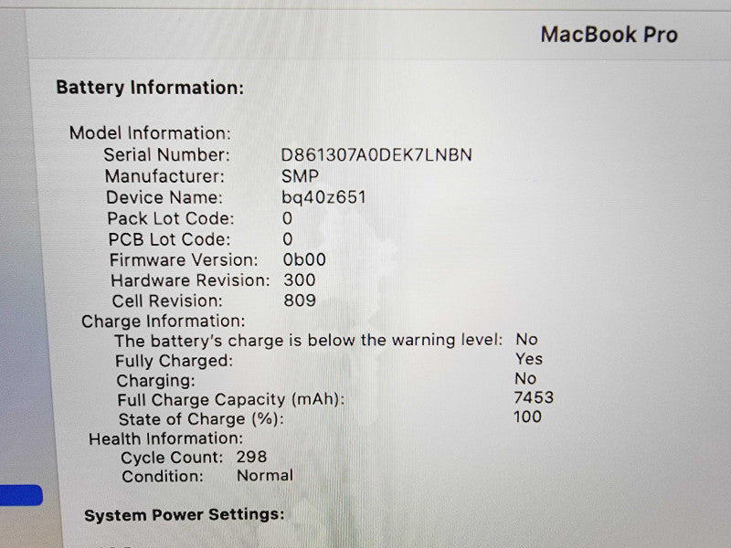 Apple Macbook Pro 2019 16" 8-Core i9-9980HK @2.4GHz 32GB DDR4 1TB SSD 4GB GPU (