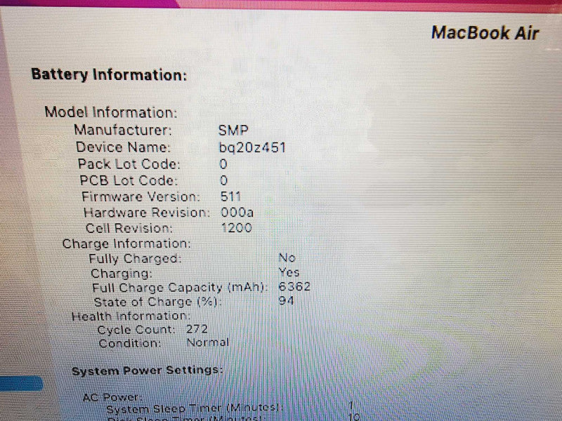 Apple Macbook Air 2017 13" 2-Core i5-5350U @ 1.8GHz 8GB DDR3 500GB SSD (