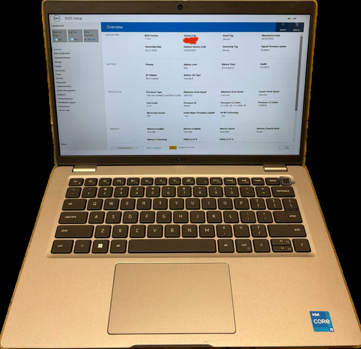 Dell Latitude 5430 i5-1235U 8GB RAM BIOS Locked For Parts/Repair READ!  Lap200
