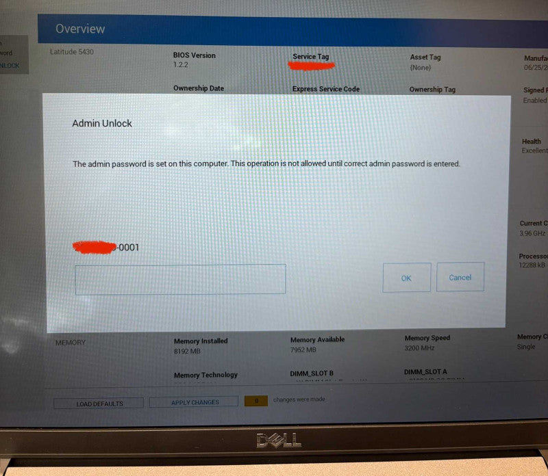 Dell Latitude 5430 i5-1245U BIOS Locked Damaged LCD For Parts/Repair READ!  Lap200