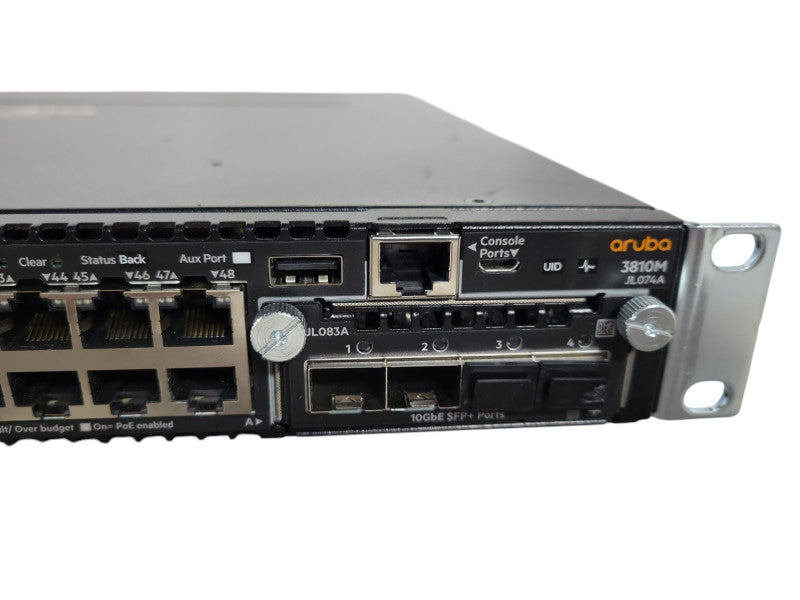 HPE Aruba 3810M JL074A, 48-Port Gigabit PoE+ 1-Slot Switch, 2x PSU !