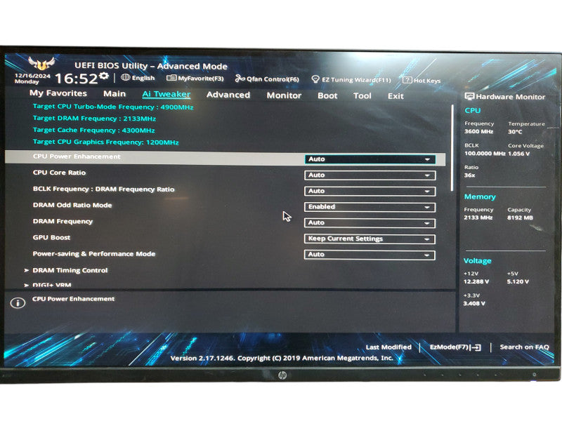 Custom Desktop Intel-i7 9700K + Asus Tuf B365M-Plus Gaming  8GB Ram No HDD