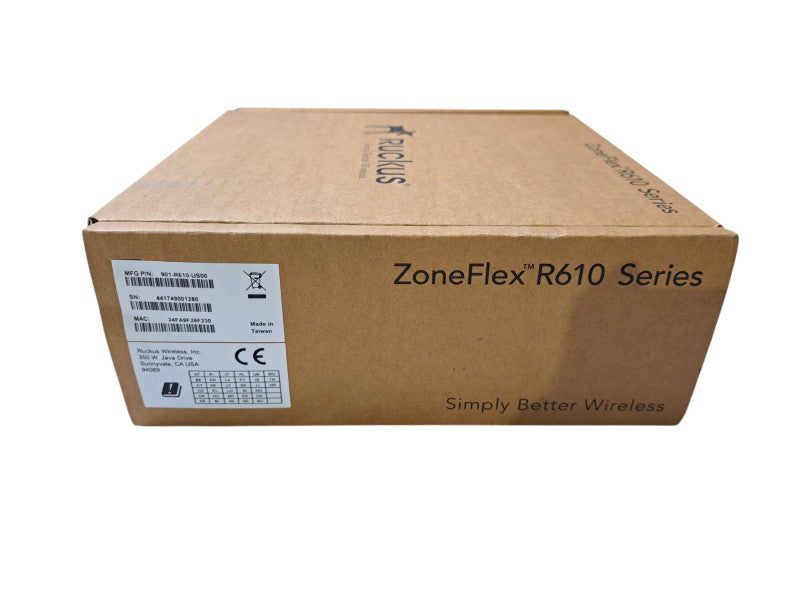 New | Ruckus 901-R610-US00 ZoneFlex R610 Wave 2 Wireless Access Point Q