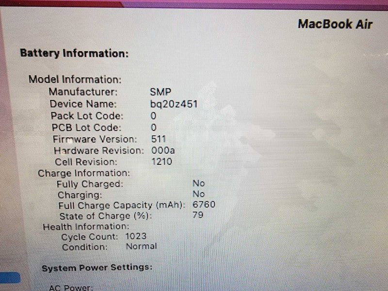 Apple Macbook Air 2015 13" 2-Core i5-5250U @ 1.6GHz 8GB DDR3 500GB SSD (
