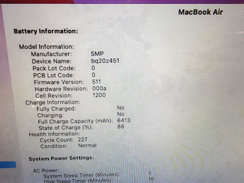 Apple Macbook Air 2015 13" 2-Core i5-5250U @ 1.6GHz 8GB DDR3 500GB SSD (