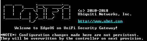 Ubiquiti Networks UniFi USG Security Gateway. Factory Reset !