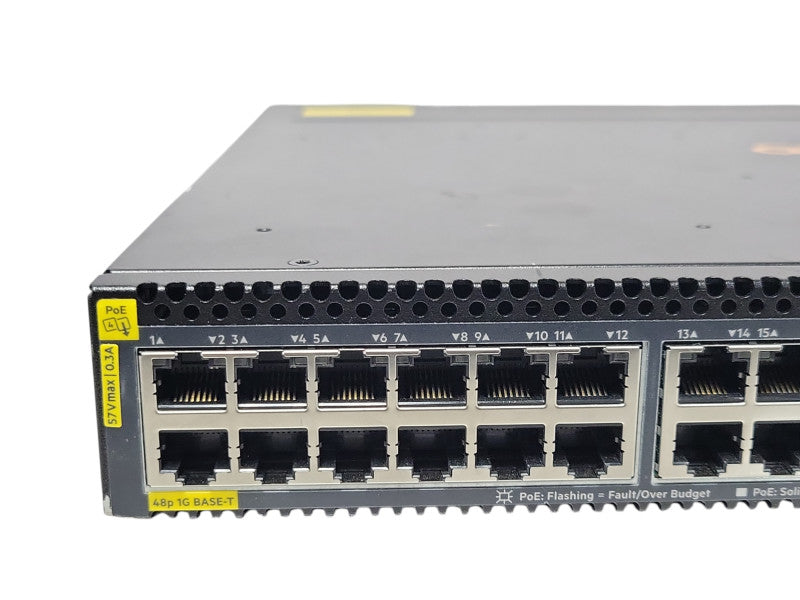 Aruba JL661A 6300M 48-Port Gigabit CL4 PoEW 4SFP56 switch 2x Power supplies _