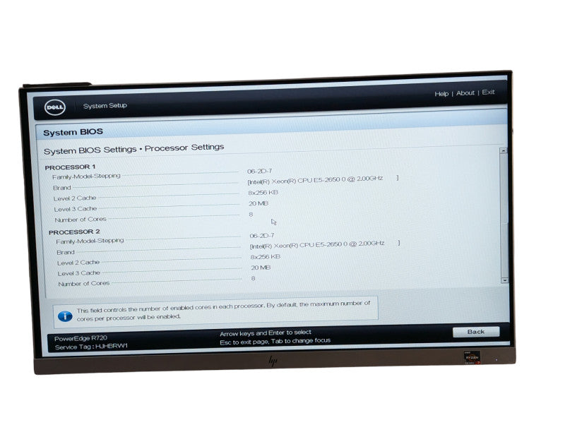DELL PowerEdge R720 2x Intel Xeon E5-2650 0 @ 2.00Ghz 128GB RAM H710P mini  -