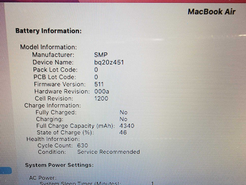 Apple Macbook Air 2015 13" 2-Core i5-5250U @ 1.6GHz 8GB DDR3 500GB SSD (