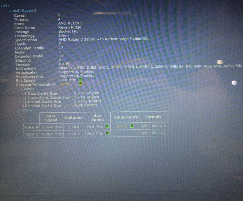 HP Laptop 15 AMD Ryzen 3 2200 Radeon GPU 16GB DDR4 RAM 480GB SSD READ  BudLap