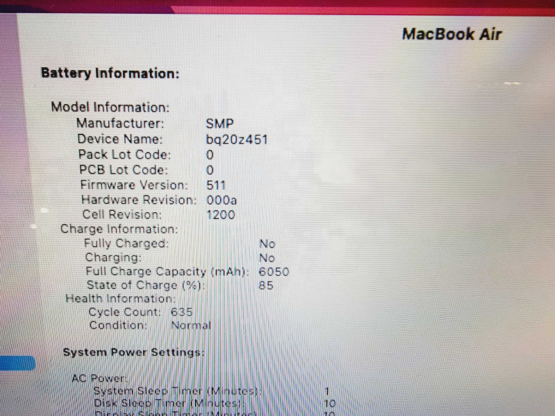 Apple Macbook Air 2017 13" 2-Core i5-5350U @ 1.8GHz 8GB DDR3 250GB SSD (