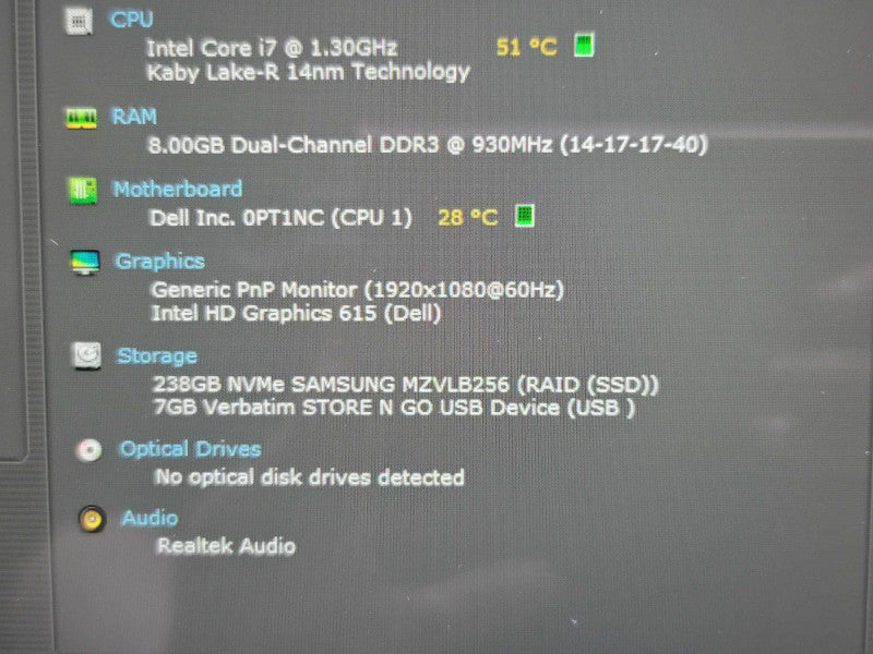 Dell XPS 13 9365| i7-7Y75| 8GB DDR3| 256GB | Touch ! SSD β BudLap