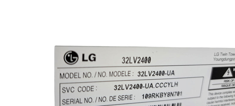 LG 32LV2400 32-Inch HD LED TV