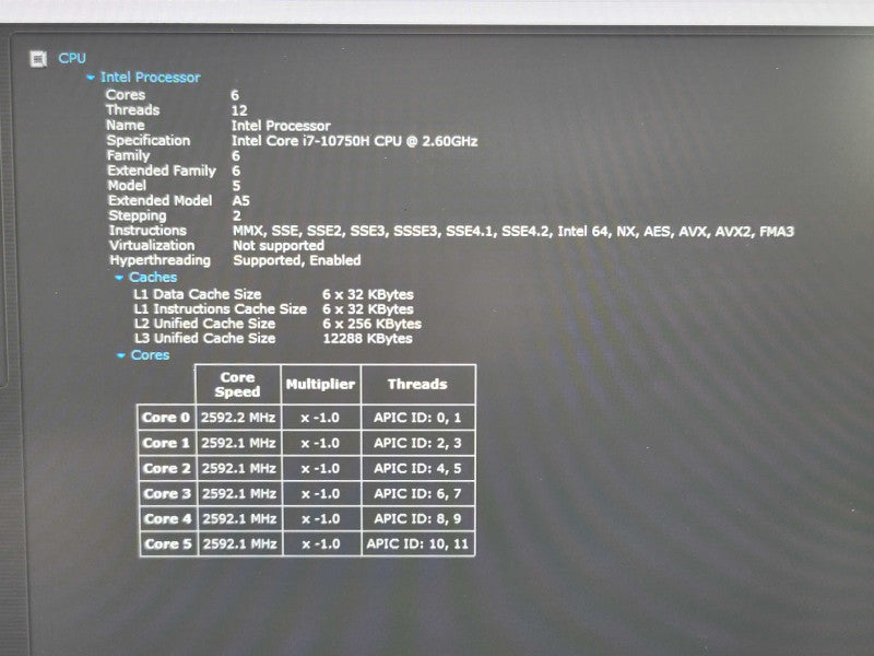 Dell XPS 15 9500| i7-10850H| 16GB DDR4| GTX 1650 Ti| 512GB SSD  β Lap200