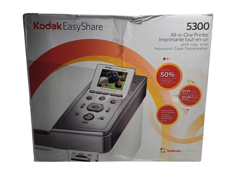Kodak EasyShare 5300 All-In-One Printer Print Copy Scan, Kodacolor Openbox $