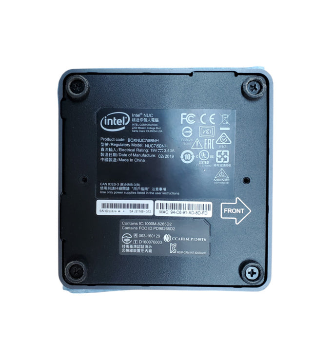 Intel BOXNUC7i5BNH | Intel Core i5-7260U @ 2.20GHz | 16GB DDR4 | No HDD