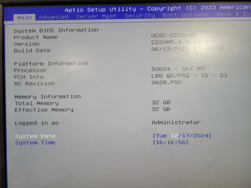 Cisco UCS C220 M5 1U | Xeon Gold 5118 @ 2.30GHz, 32GB DDR4, Avago 12G RAID !