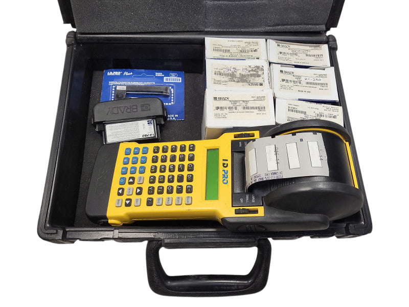 Brady ID Pro Wire Marker Printer with Case and Extra Battery READ $