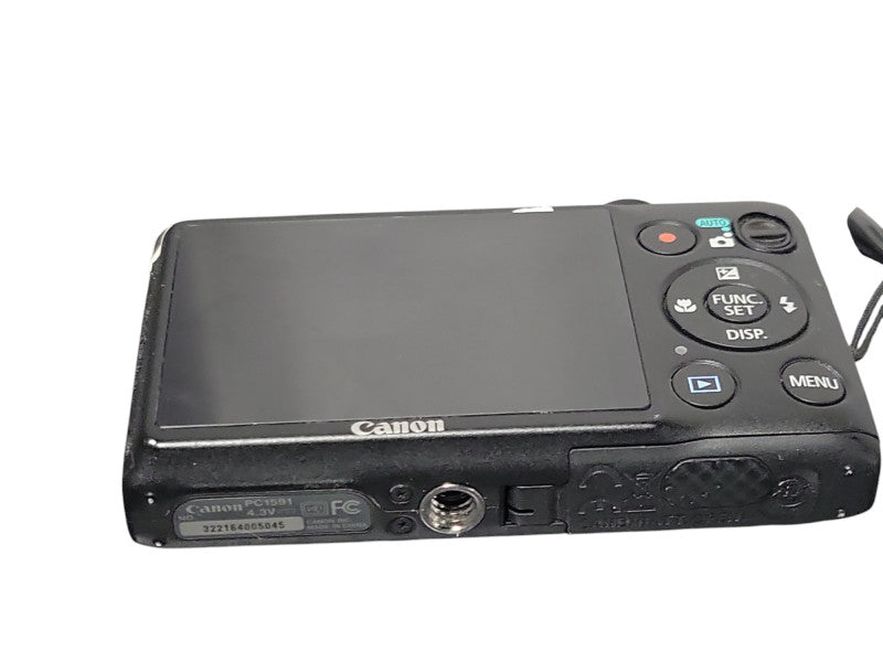 Canon PowerShot Digital Camera ELPH 300HS 12.1MP Black w/ Battery, READ _