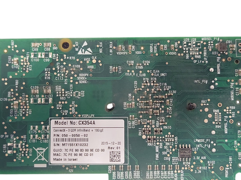 Mellanox CX354A 2 Port ConnectX-3 QDR InfiniBand + 10GigE QSFP Adapter _