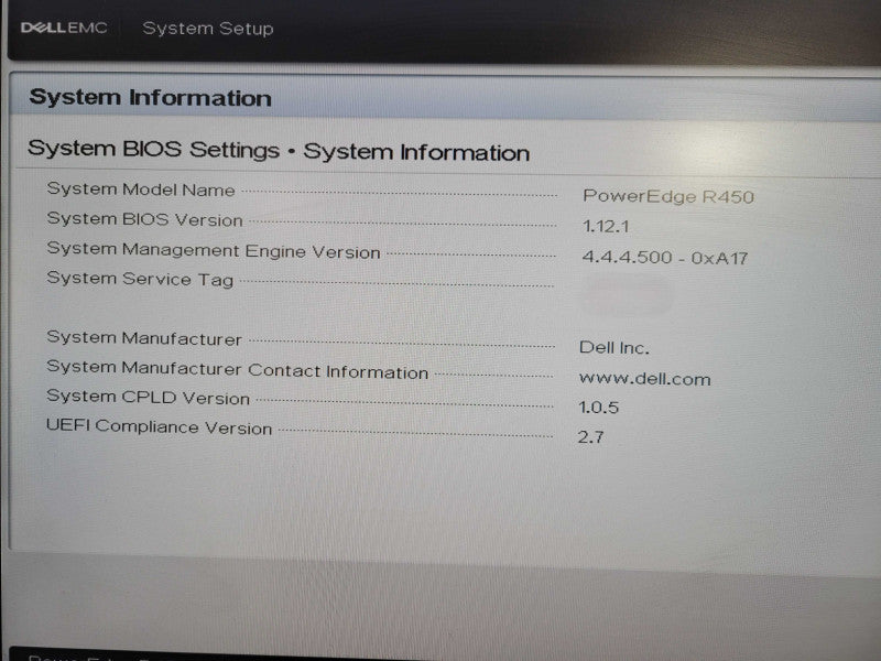 Dell PE R450 1U 8x 2.5" 1x Xeon Silver 4309Y @ 2.80Ghz 32GB RAM PERC H745 2x PSU 600W READ  !