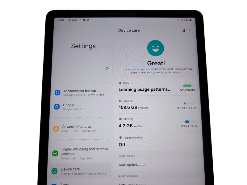 Samsung Galaxy Tab S8 - 128GB - Black [SM-X700] (