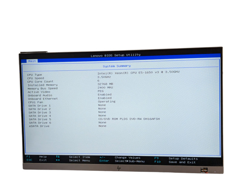 Lenovo P500 Workstation PC Intel Xeon E5-1650 v3 32GB RAM Please READ  -