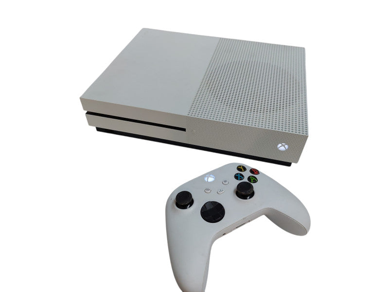 Microsoft Xbox One S White 1TB with White Controller Model: 1681 & 1914 =